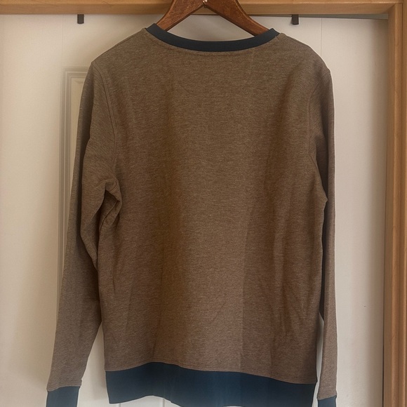 Ascend Tan Long Sleeve Tee with Geometric Graphic - Picture 2 of 4